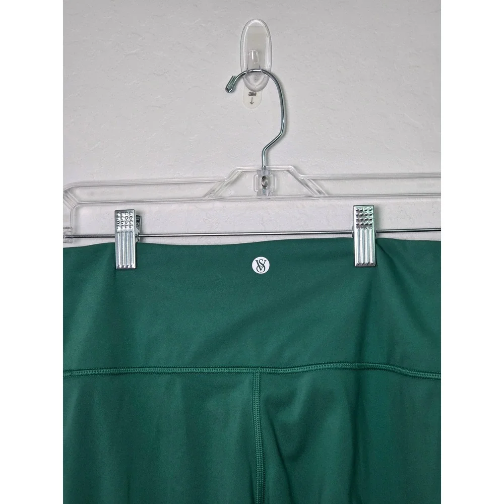 Victoria's Secret Ruched V-Front High Waisted Leggings Emerald Green Large